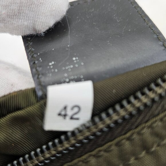 Prada Tessuto Khaki Nylon Pouch - Picture 4 of 9